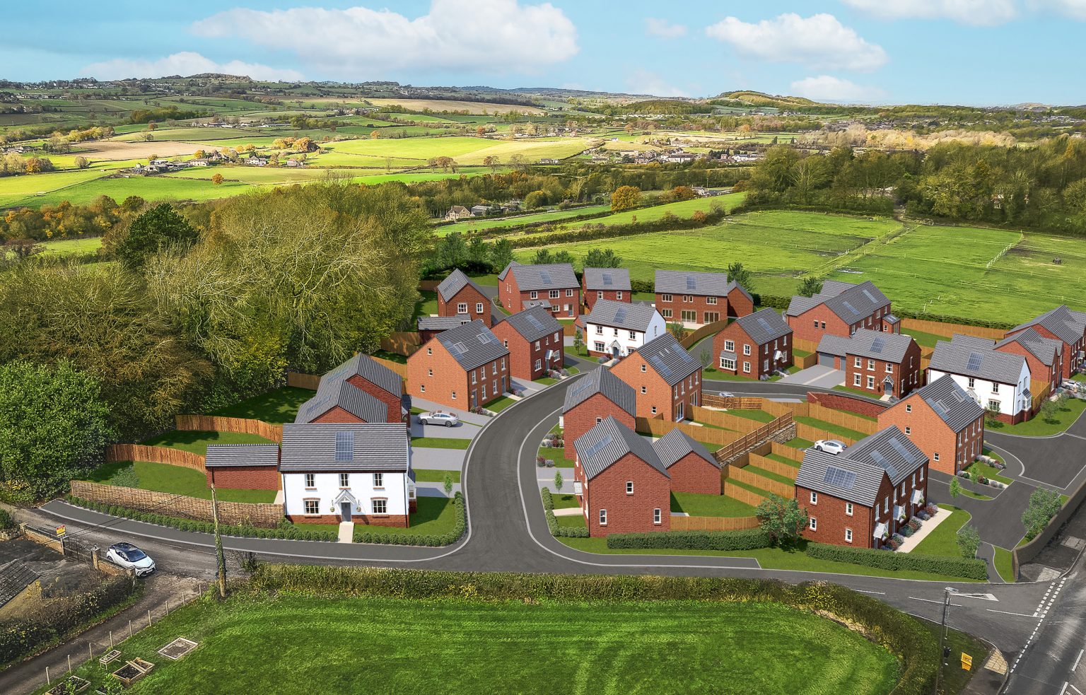 New houses for sale in Stretton, Alfreton Meadowview Homes